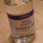 White vinegar bottle. Natural cleaners to use at home 