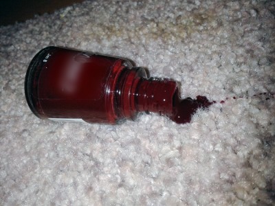 How to remove nail polish stain EB Carpet