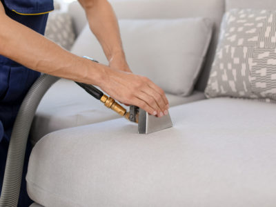 you should have your furniture professionally cleaned, women with cleaner